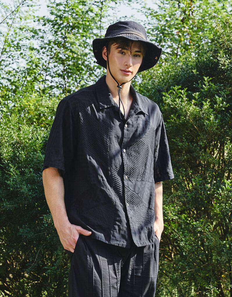 AW25 Unisex Patchwork Cuban Shirt BL-9250701