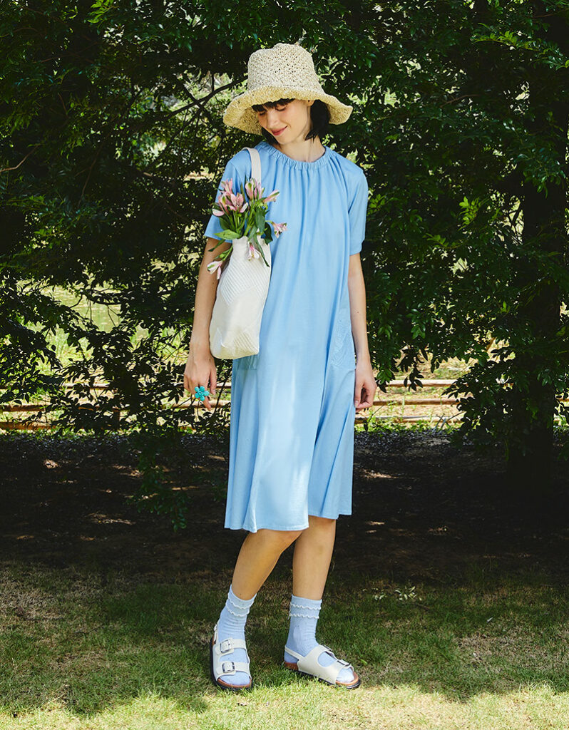 AW25 Patch Curve Jersey Dress DS-9251020