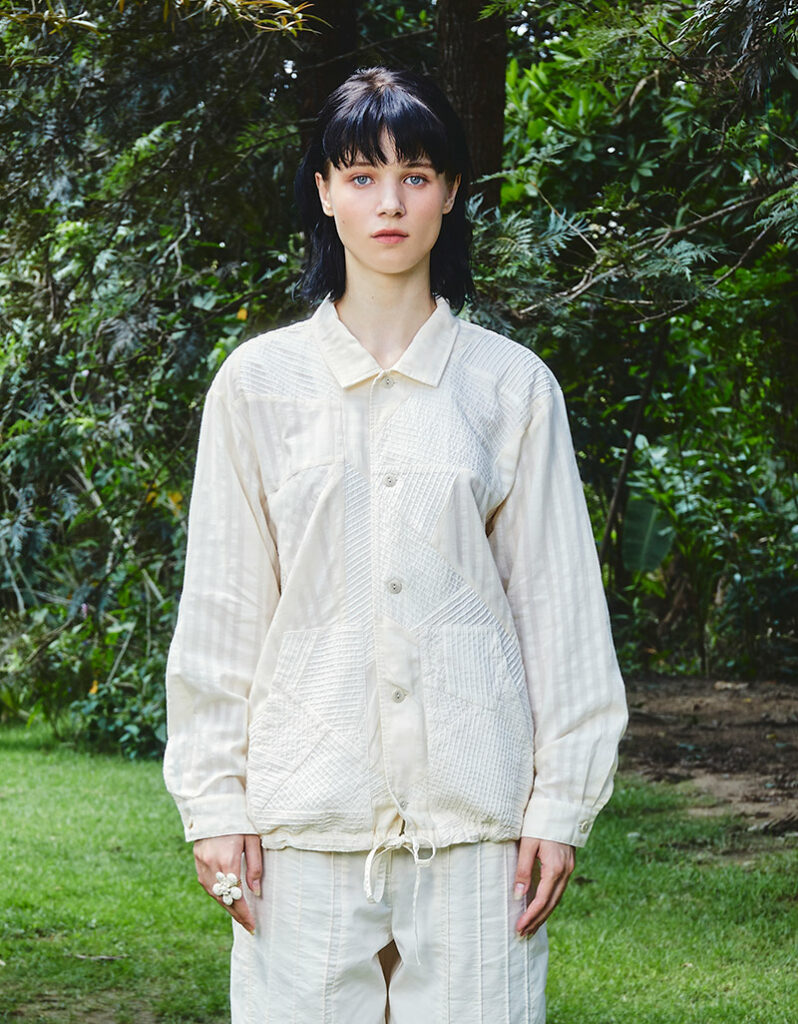 AW25 Patchwork Drawstring Light Jacket JK-9250702