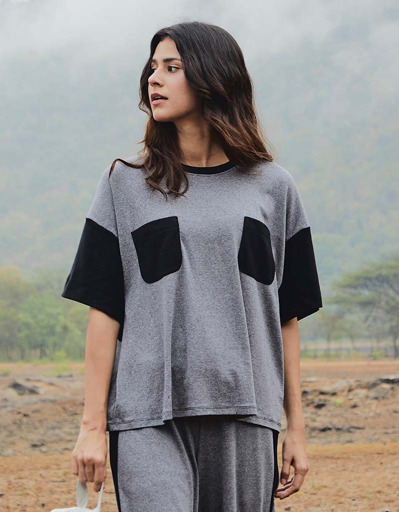 AW24 Stripe Jersey Over T-Shirt BL-9240701