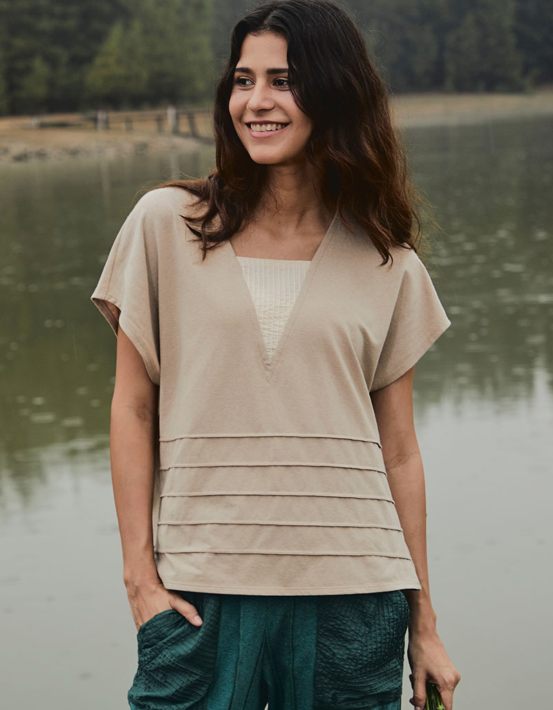 AW24 Two Way Stretch Jersey Top BL-9240719