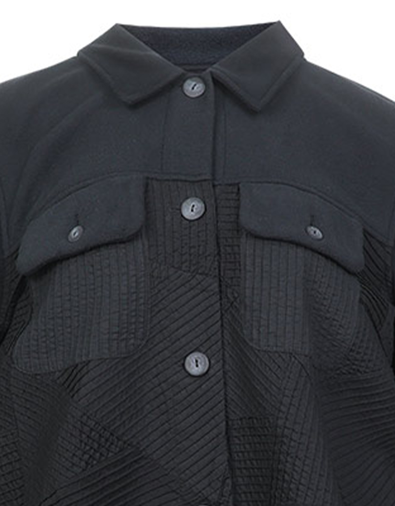 AW25 Mono Texture Panel Jacket JK-9250717