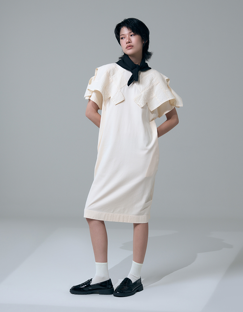 SS26 S40 Structured Layer Tunic Dress DS-9260203
