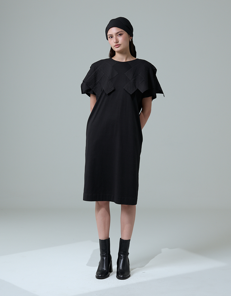 SS26 S40 Structured Layer Tunic Dress DS-9260203
