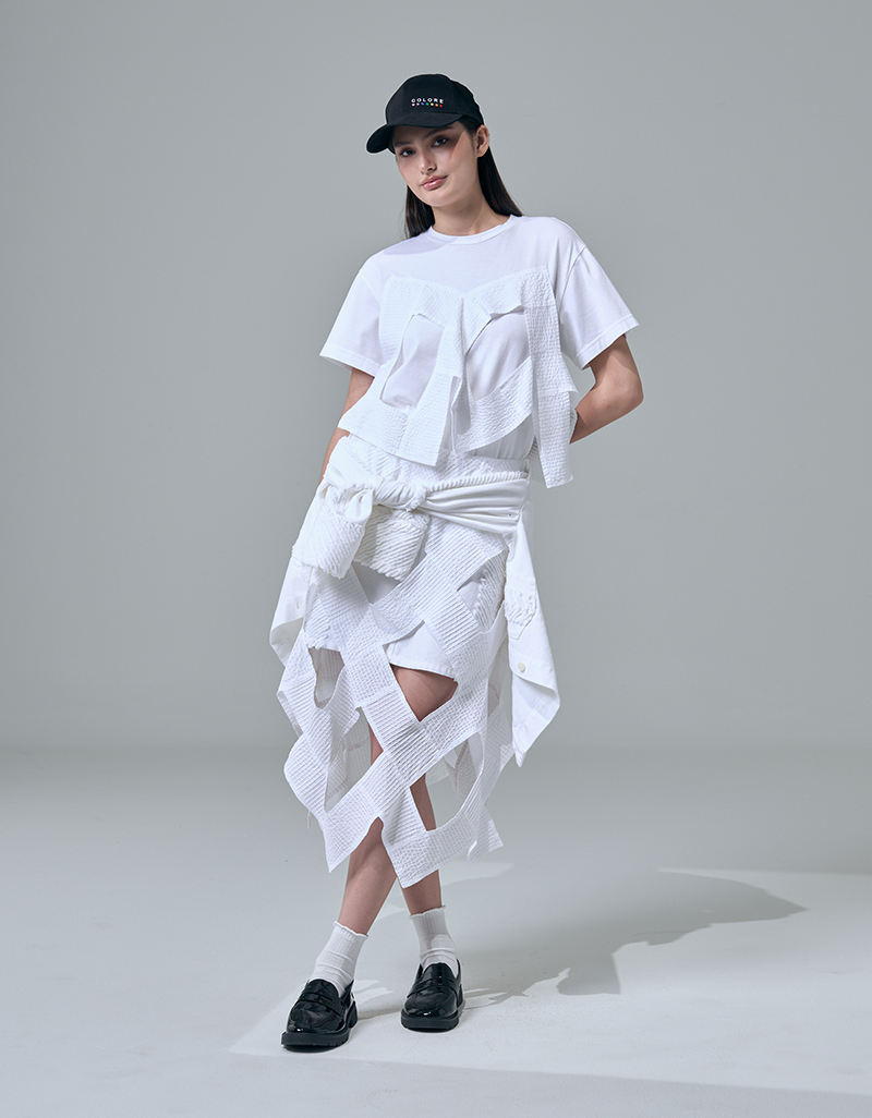 SS26 SOFTKATSURAGI Structured Layer Skirt SK-9260103