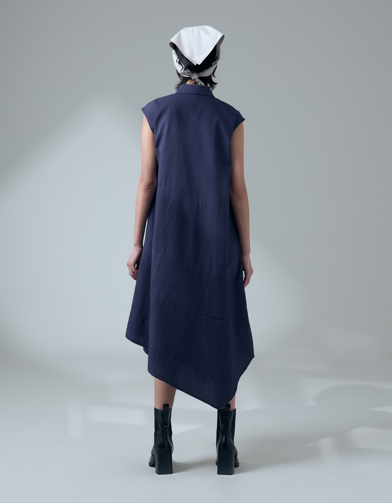 SS26 Shadow Line Sleeveless Shirt Dress DS-9260301