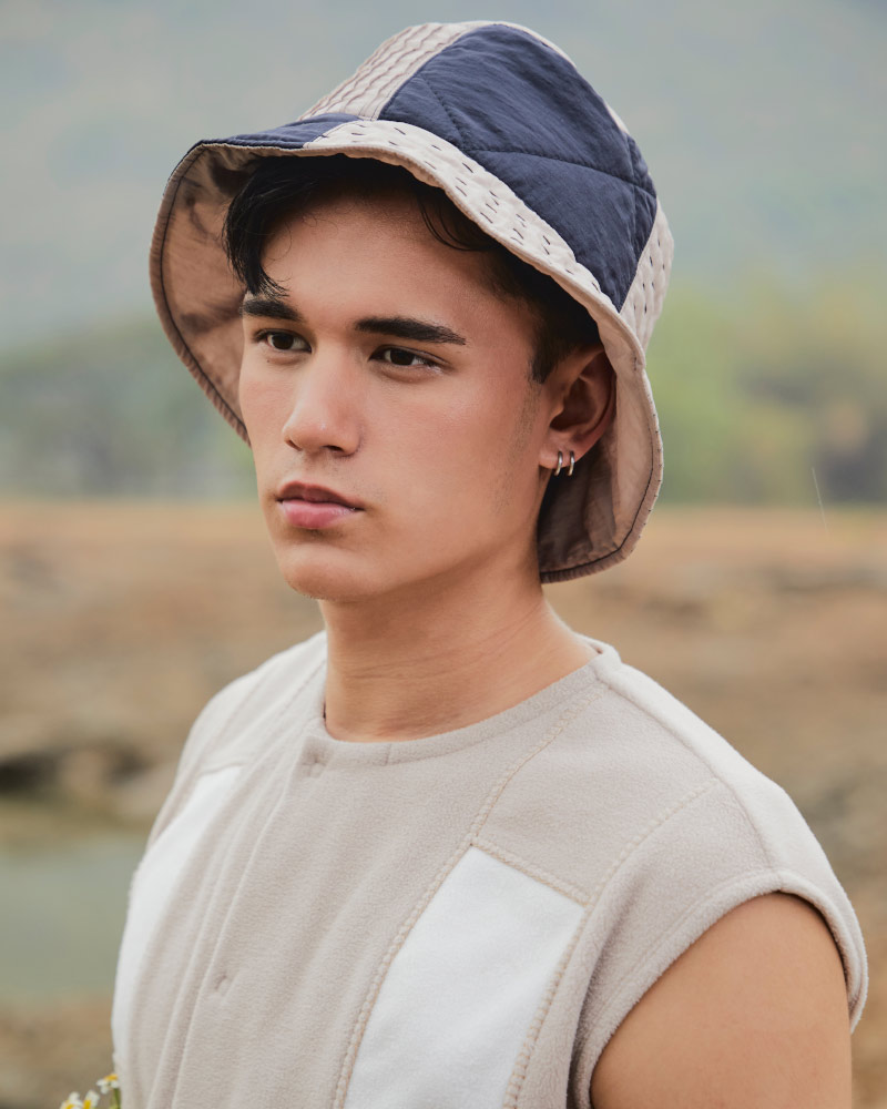 AW24 ZANPU BUCKET HAT NYLON QUILTED HA-9241010