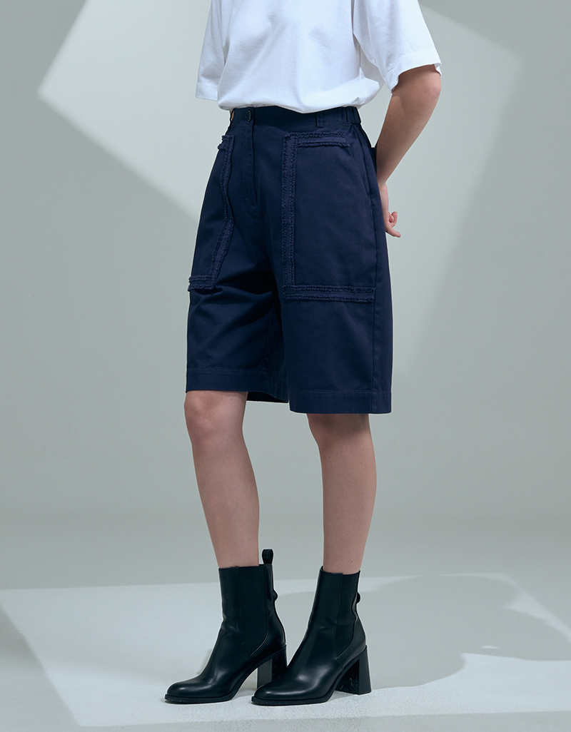 SS26 Structured Utility Bermudas Pant PN-9260405