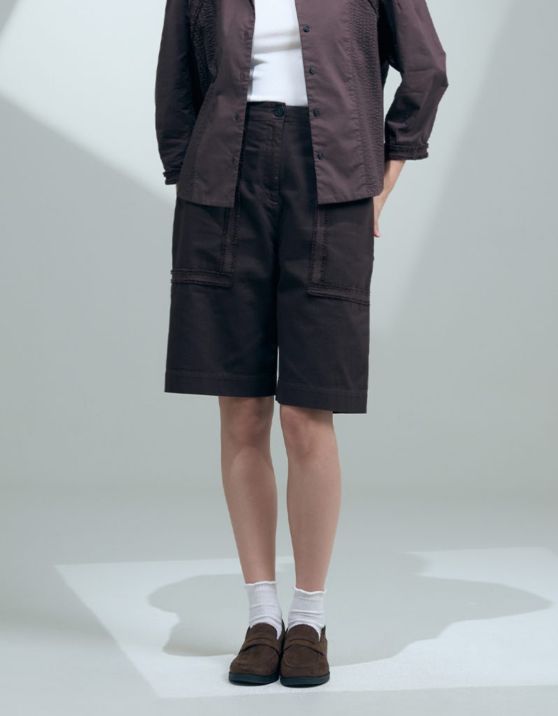 SS26 Structured Utility Bermudas Pant PN-9260405