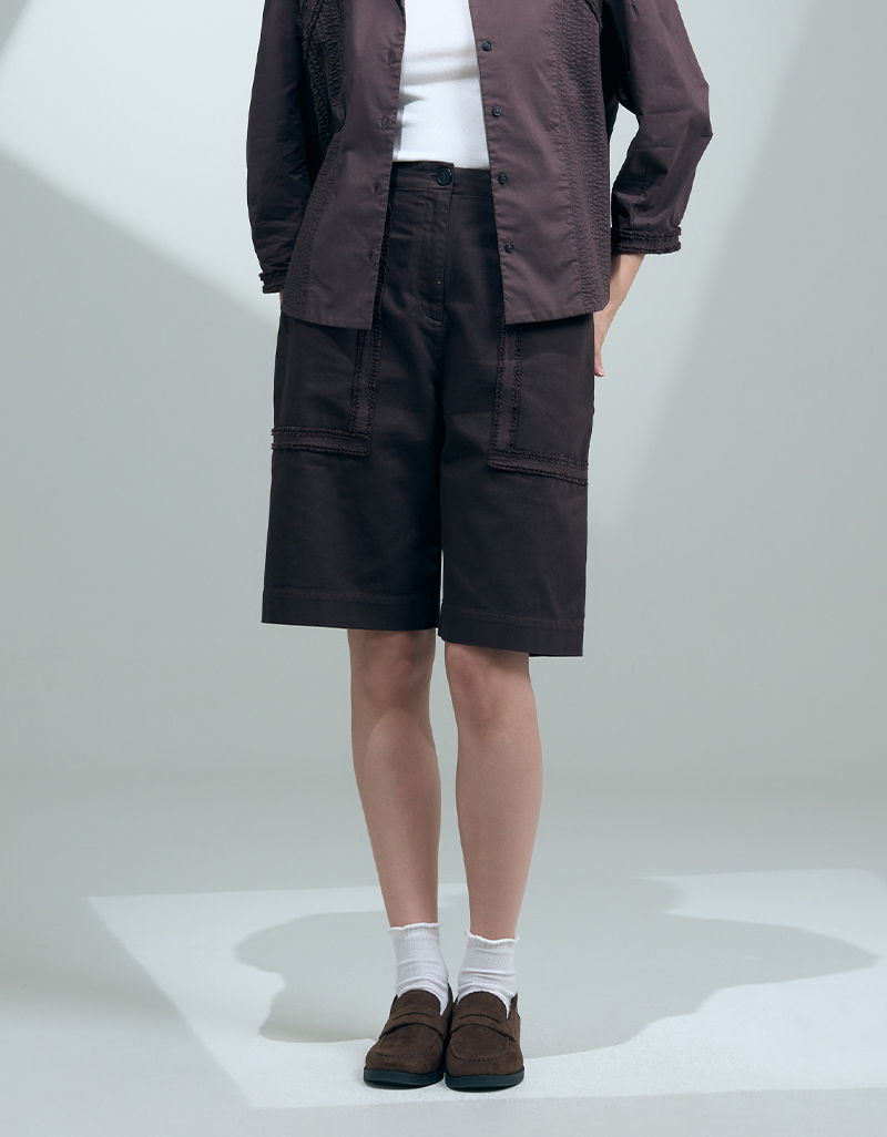 SS26 Structured Utility Bermudas Pant PN-9260405