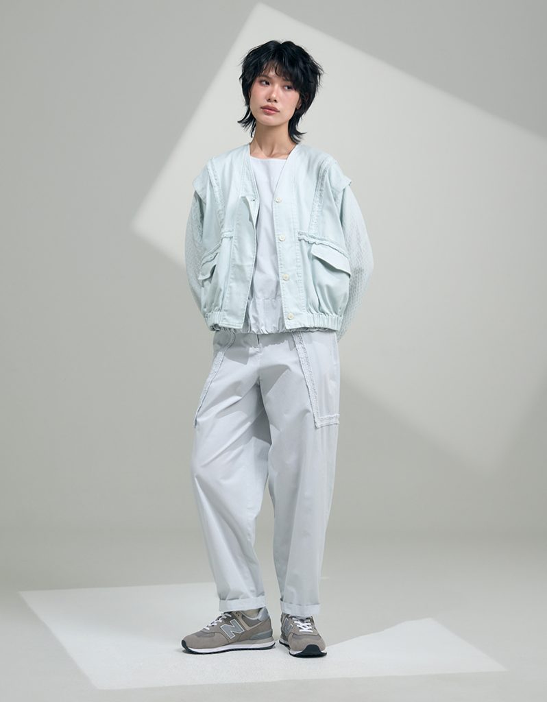 SS26 Stitched-Panel Tapered Trousers Pant PN-9260509