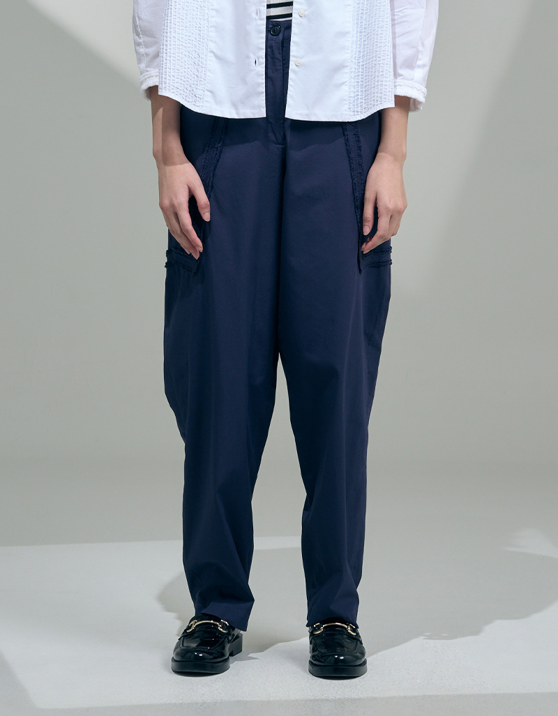 SS26 Stitched-Panel Tapered Trousers Pant PN-9260509