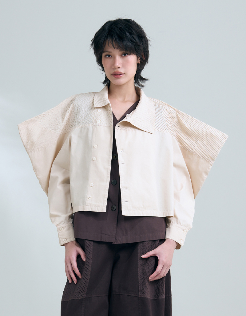 SS26 ZANPU BLOUSE BROWD BL-9260601