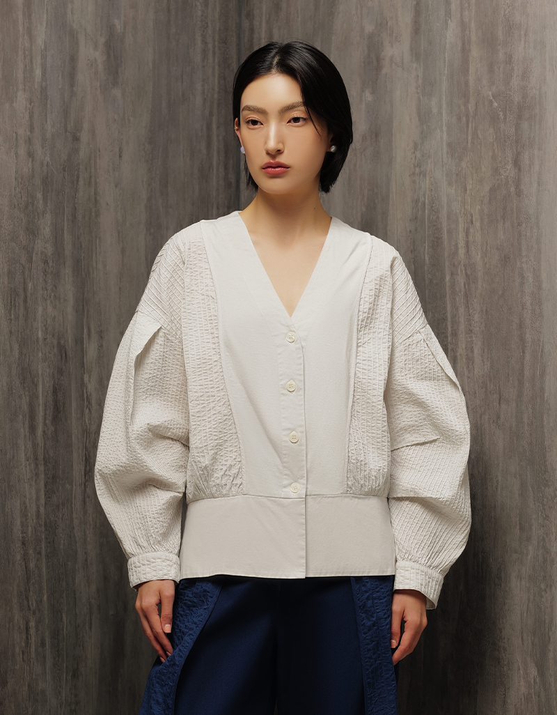 AW26 Tuck Volume Cardigan CA-9260902