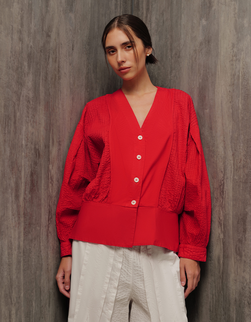 AW26 Tuck Volume Cardigan CA-9260902