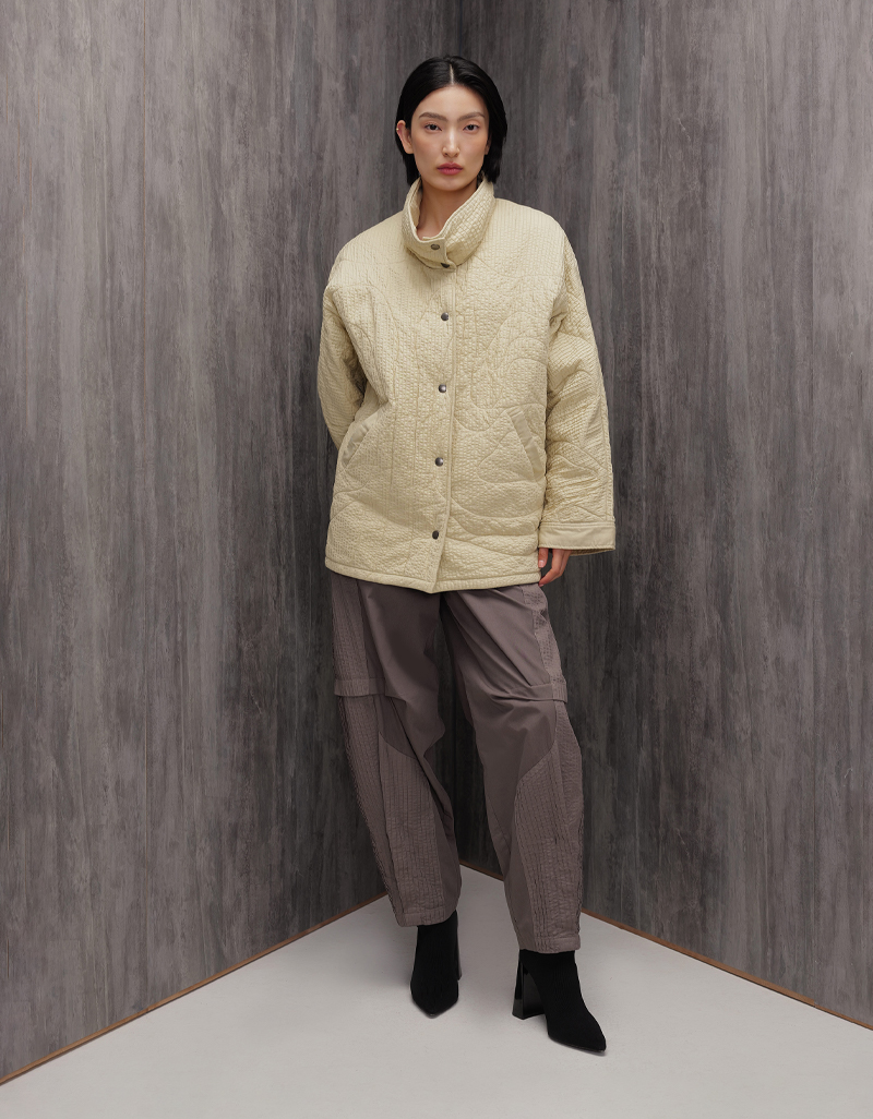 AW26 Agar Pintuck Quilt Coat JK-9261002