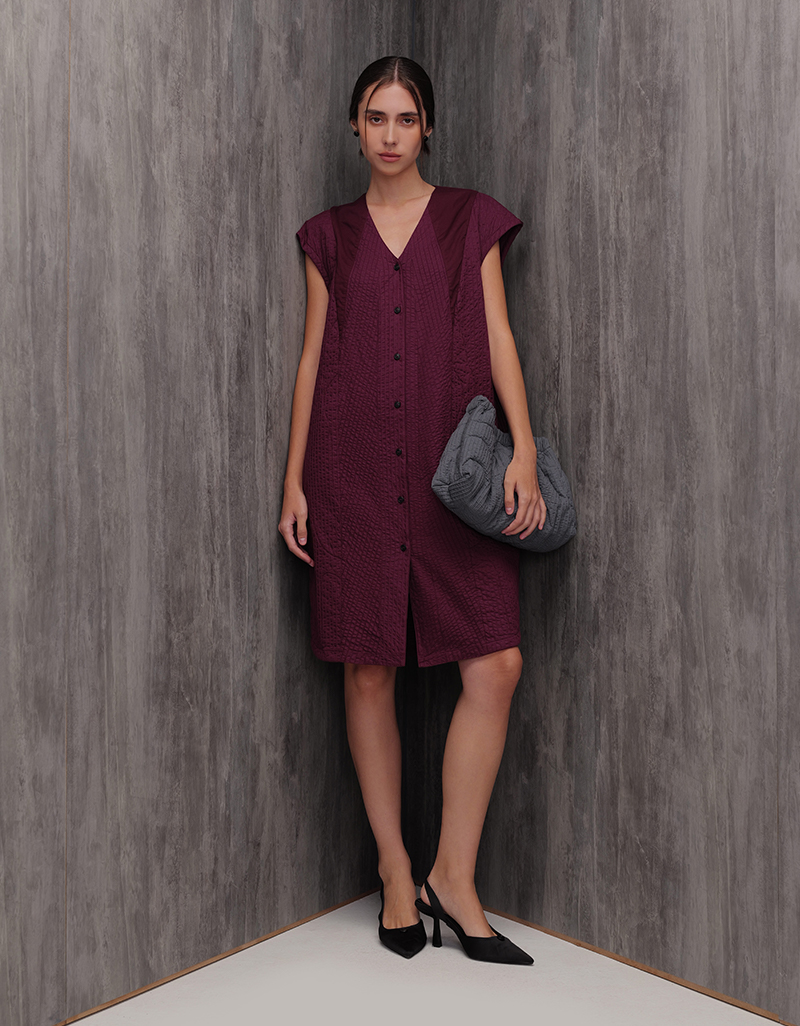 AW26 Agar Panel Tunic Dress DS-9261007