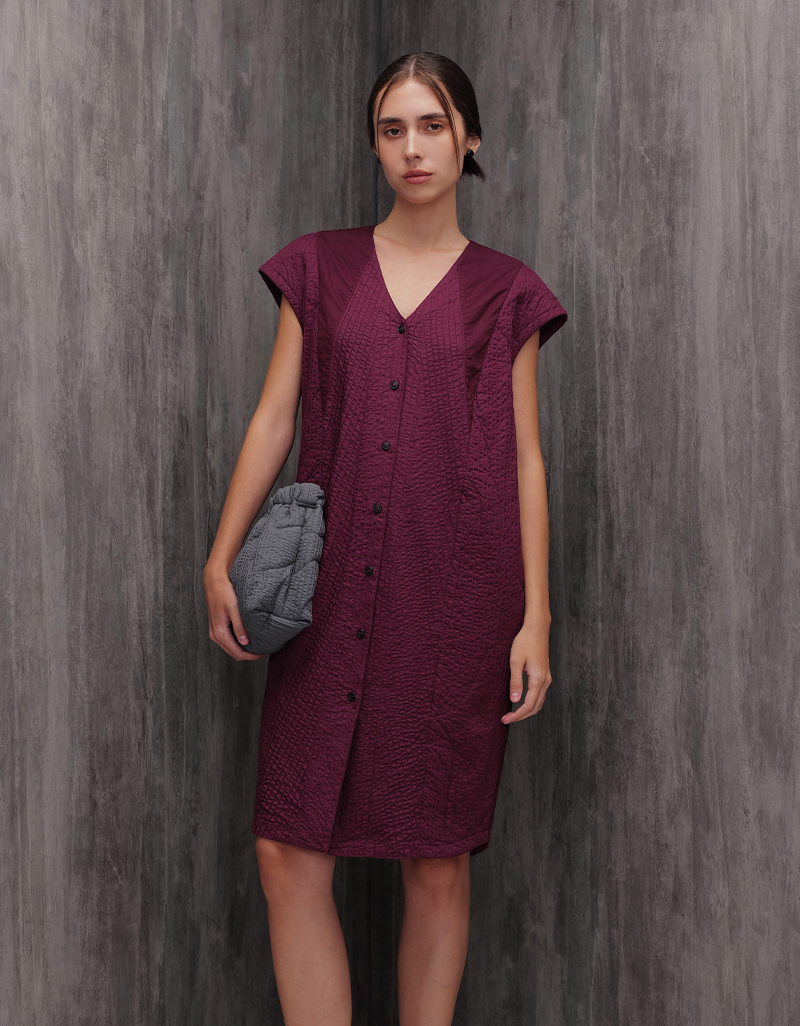 AW26 Agar Panel Tunic Dress DS-9261007