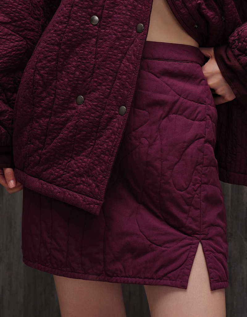 AW26 Agar Flow Quilt Mini Skirt SK-9261009